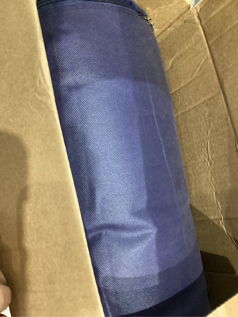 Condition photo showing Good Condition for 2025 Premium Upgraded Non-Vacuum Bed Quilt All Seasons 100% Cotton Filled Comforter - Reversible Lightweight Soft Breathable Fluffy (Navy Blue Twin)