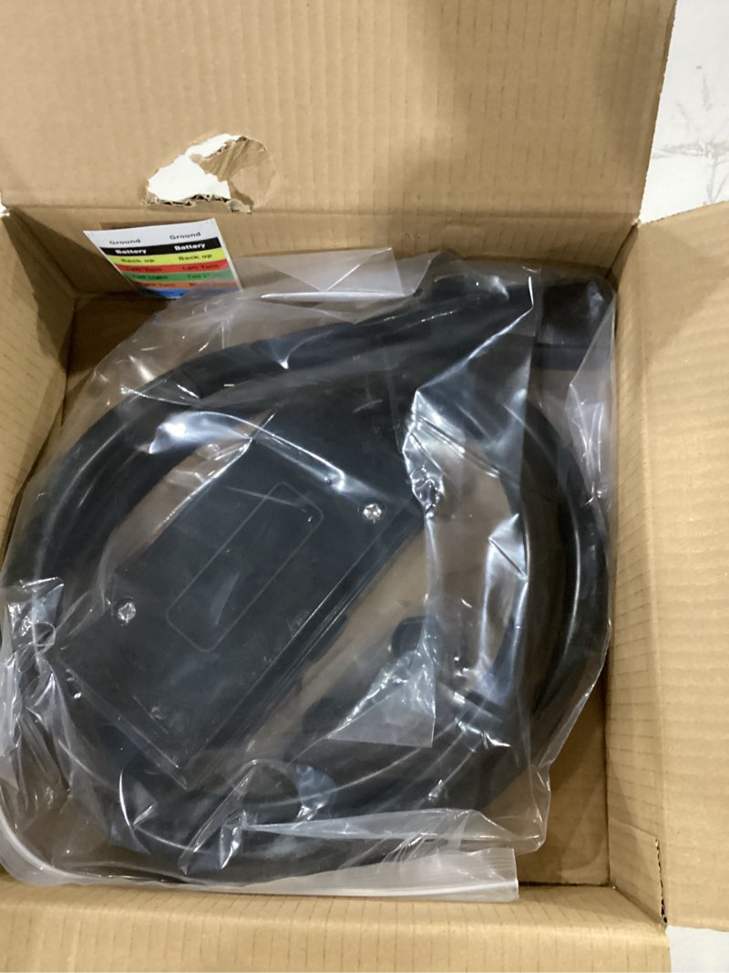 Condition photo showing Good Condition for cheemuii 7 way trailer wiring harness kit 8 ft trailer cord with 7 pin trailer plug and junction box kit premium light and brake wiring wires for trailer rv
