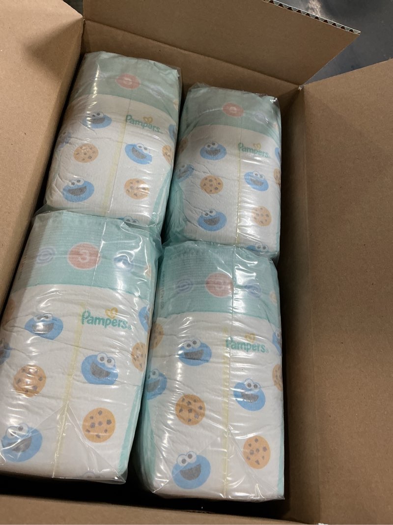 Condition photo showing New/Like New for pampers diapers - baby dry - size 3, 104 count, absorbent disposable infant diaper (packaging may vary) size 3 104