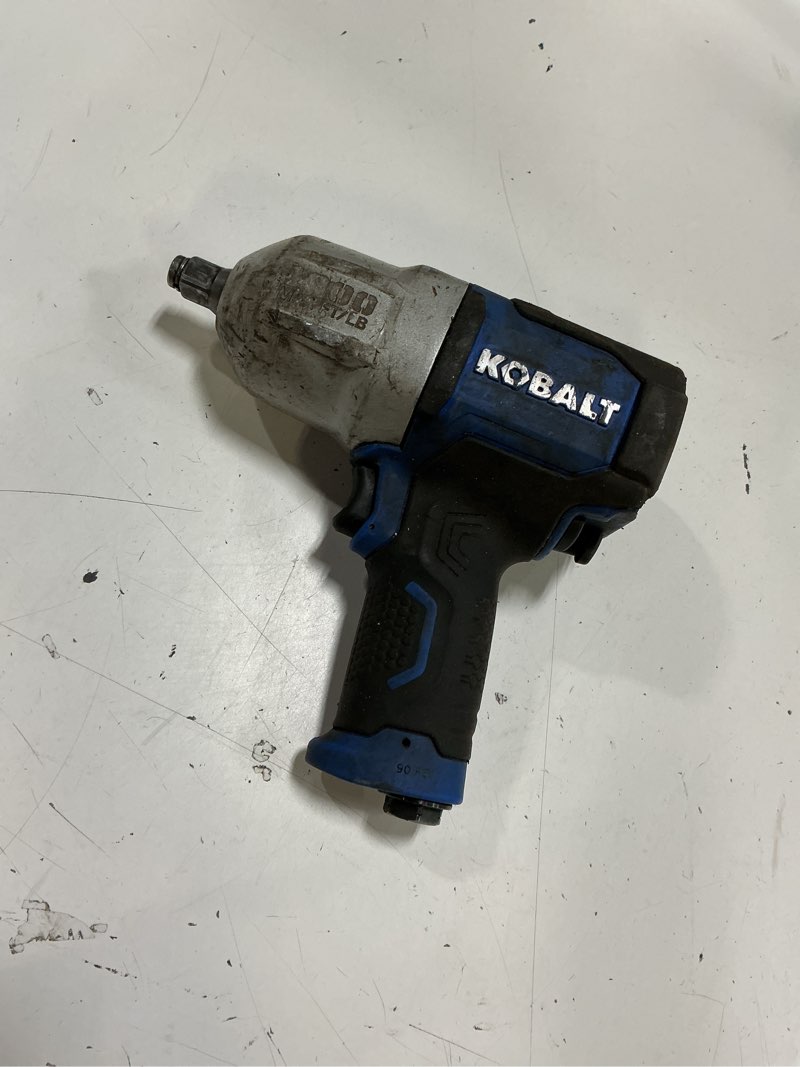 Condition photo showing As Is for kobalt 0.5-in 1000-ft/lb air impact wrench