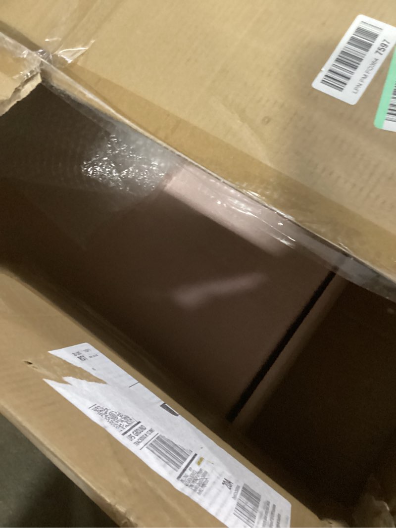 Condition photo showing Good Condition for BRIAN & DANY 43 Inches Folding Storage Ottoman Bench, Velvet Ottoman with Storage for Living Room, Long Shoes Bench, Flannelette Footrest Benches Seat (Pink) Pink 15.7"D x 43.3"W x 15.7"H