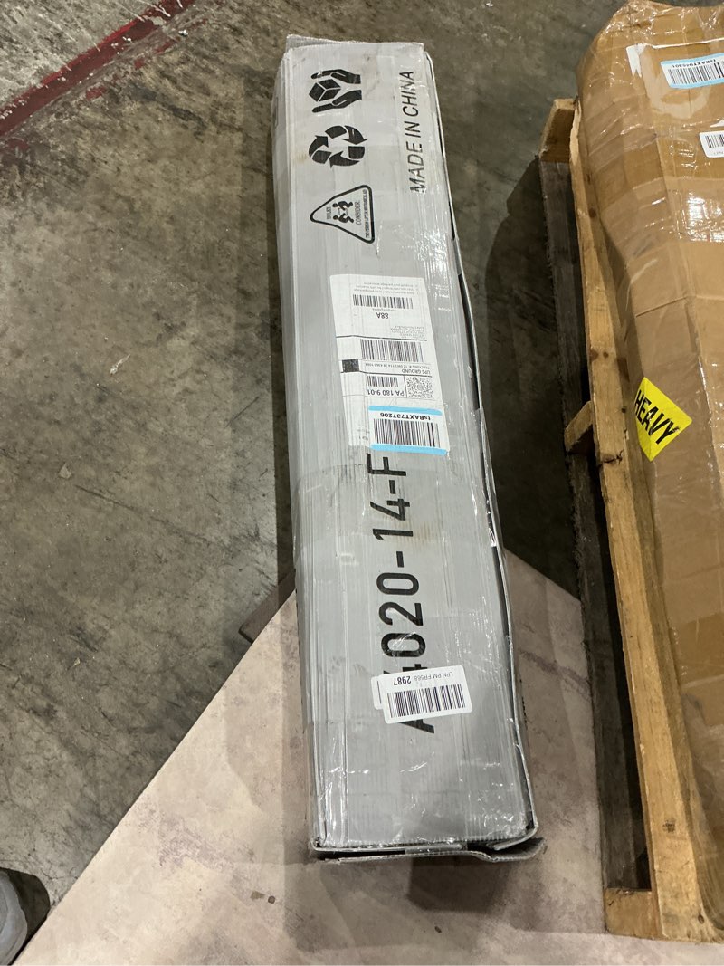 Condition photo showing As Is for metal bed frame,full size bed frame with storage space,heavy duty sturdy mattress foundation,easy assembly,no box spring needed, black,14 inch,full full 14 inch