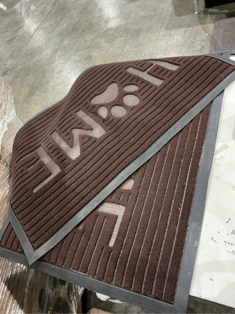 Condition photo showing Good Condition for a1hc rubber welcome doormat for outdoor indoor entrance, non-slip backing front door mat for high traffic area use, fun designed entrymat,2 pack 23x35