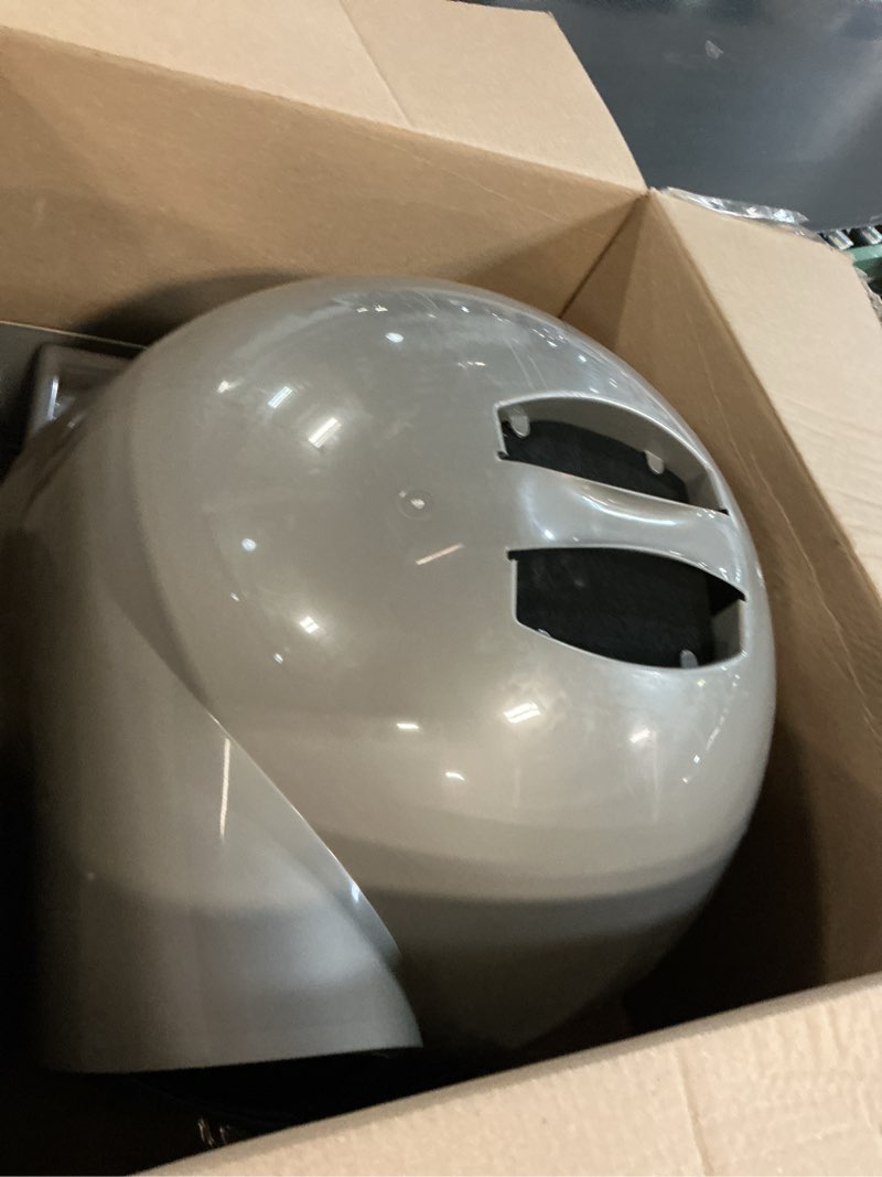 Condition photo showing Good Condition for petmate booda clean step cat litter box dome (made in the usa with 95% recycled materials)- brushed nickel, made in usa cleanstep litter box brushed nickel
