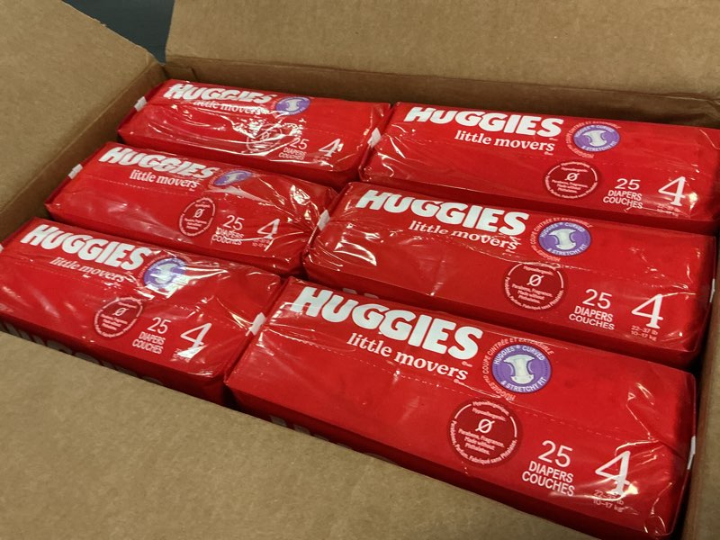 Condition photo showing New/Like New for Huggies Little Movers Disposable Diapers - Econ+ Pack - Size 4 - 150ct