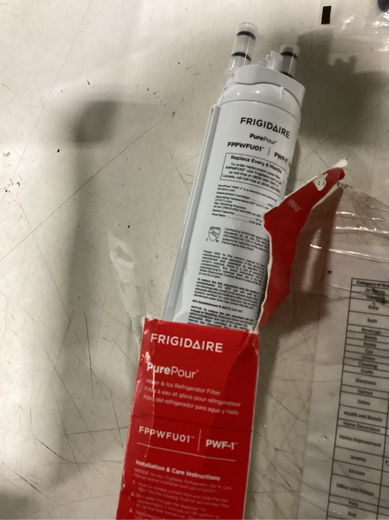 Condition photo showing New/Like New for frigidaire fppwfu01 purepour pwf-1 water filter 1 count (pack of 1)