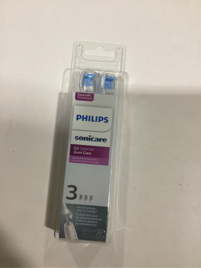 Condition photo showing New/Like New for Philips Sonicare G2 Optimal Gum Care Brush Heads, Genuine Replacement Toothbrush Heads, White, 3 Pack, HX9033/65 White 1 Count (Pack of 3)