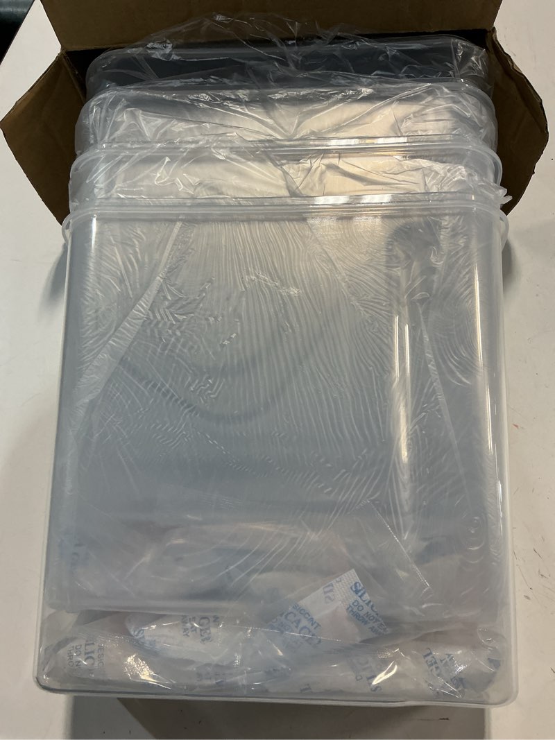 Condition photo showing Good Condition for filament storage box - 4 pack 4l 3d printer filament containers with 4 hygrometers, airtight dry boxes for sealing and protection, water-proof & dust-proof, reusable desiccant, tube cutter & labels