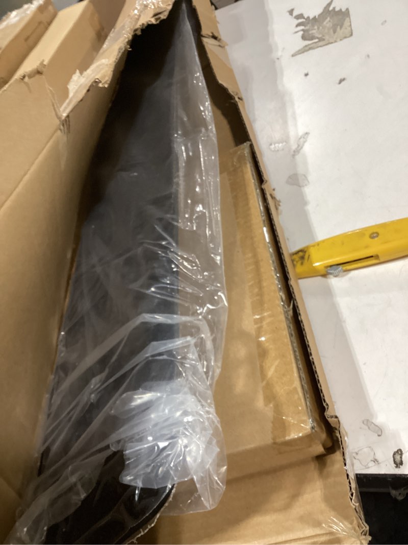 Condition photo showing As Is for roof top rack noise reducer wind fairing with cross bars mount rooftop carrier air deflector 43" universal aerodynamic windshield fairing completed kit