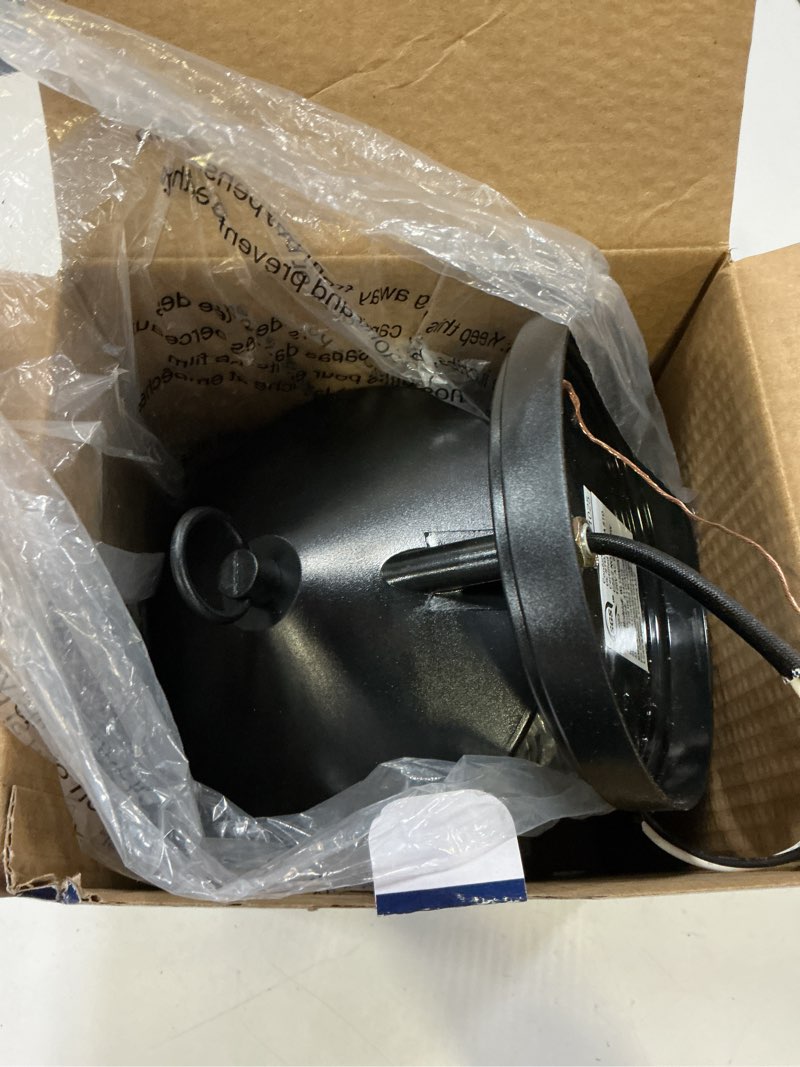 Condition photo showing As Is for project source halyard 1-light 10-in h black outdoor wall light