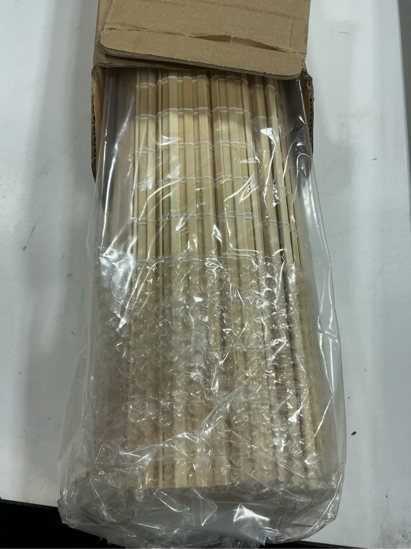 Condition photo showing New/Like New for LazBlinds No Tools No Drill Cordless Bamboo Roman Shades, Privacy Window Treatment, Roll Up Bamboo Blinds for Windows 26'' W x 64'' H, Natural Privacy-natural 26\" W x 64\" H