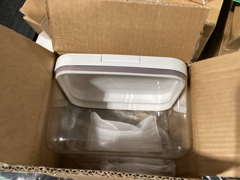 Condition photo showing Good Condition for Similar product not like stock photoTribello Plastic Storage Bins with Lids, Clear Stackable Storage Containers - 21 Qt