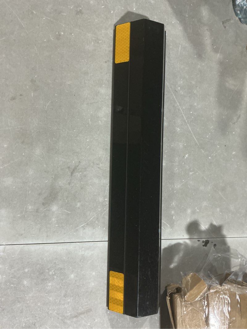 Condition photo showing As Is for stalwart garage parking aid - 17.5-inch garage car stop indicator 2-pack - easy peel and stick parking stopper - car accessories
