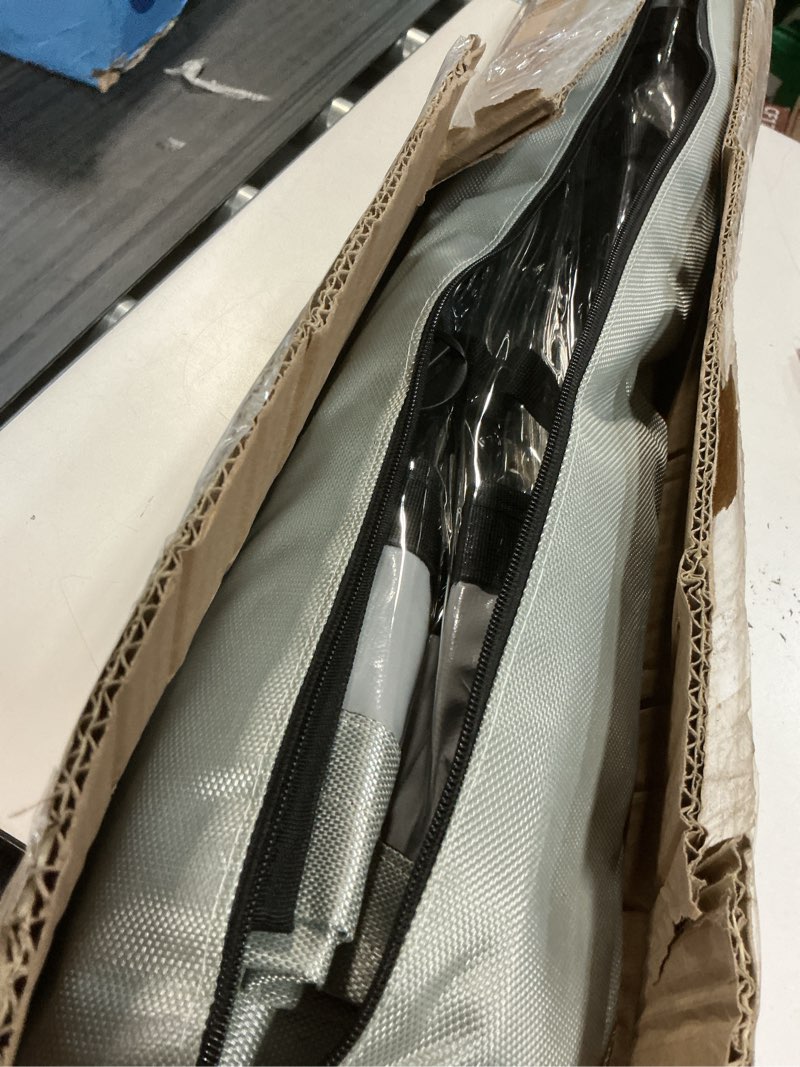 Condition photo showing Good Condition for universal t-top enclosure, boat console spray shield, clear spray curtain for t-top center console gray,fits boat width 6.9-7.5ft gray m