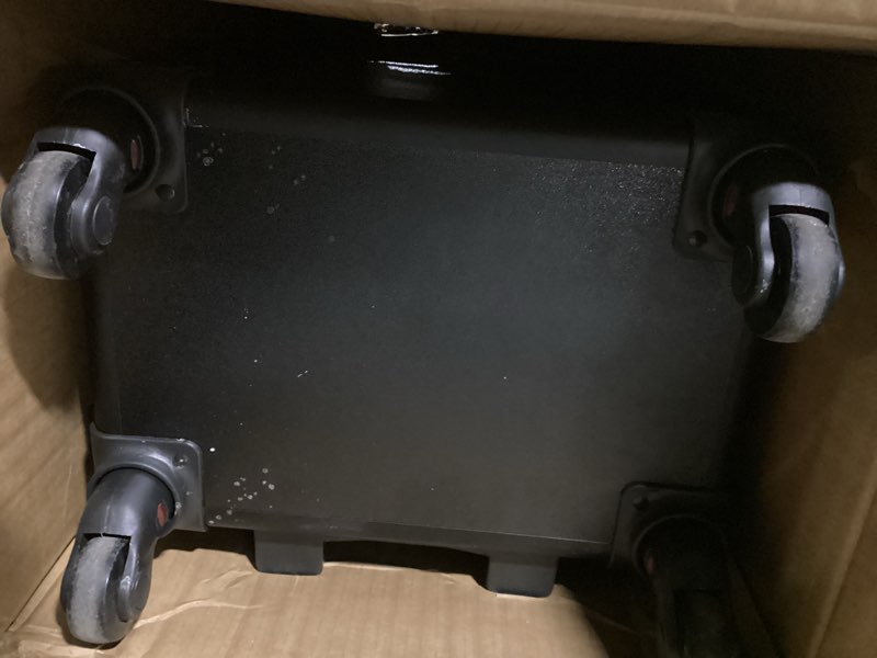 Condition photo showing Good Condition for 4 in 1 Rolling Makeup Case on Wheels with Drawer and Professional Cosmetic Organizers for Salon Barber - Bright Black