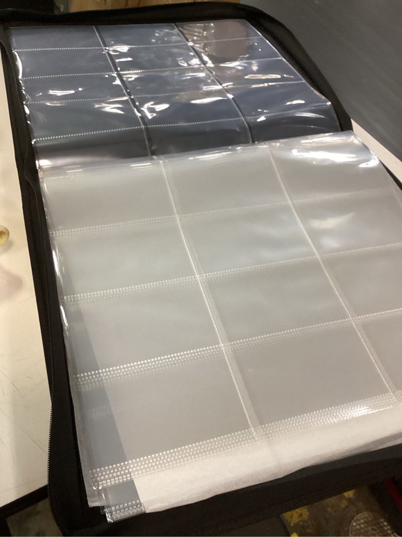 Condition photo showing Good Condition for KESYOO Card Storage Album Multi Functional Cards Binder for Game Collectible Cards Ample Capacity with Transparent Sleeves for Photos Items Organization