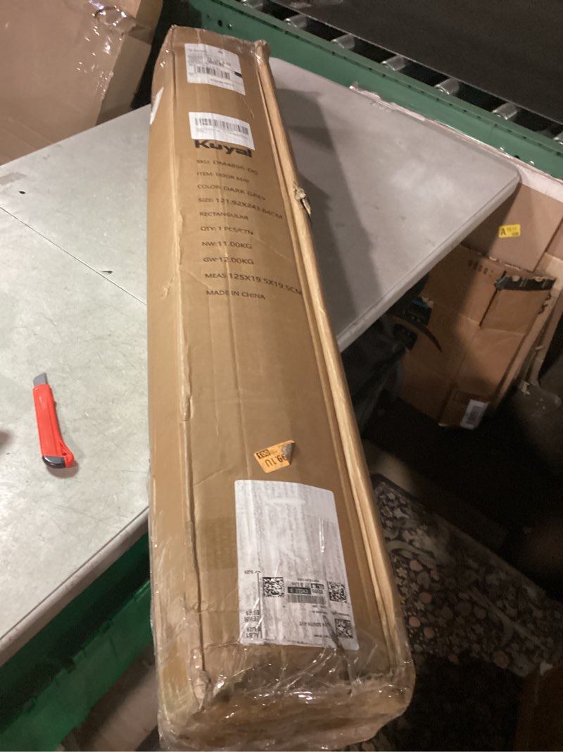 Condition photo showing New/Like New for Kuyal Front Door Mat, 2'x3' Indoor Outdoor Entrance Mats, Commercial Floor Inside Outside Entrance, Heavy Duty Durable Welcome Mat, Rubber Backing Non Slip Outdoor Mats for Entryway,Dark Gray 24" x 36" Black