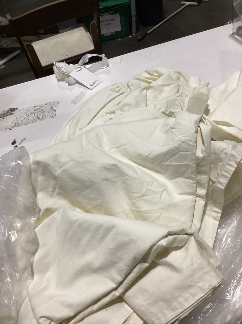 Condition photo showing Good Condition for organic brushed cotton sheet set, queen, butter yellow