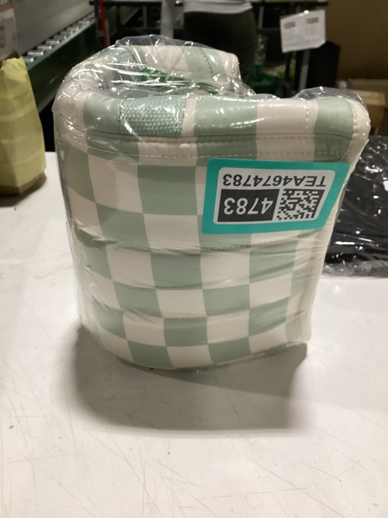 Condition photo showing Good Condition for Blissful Diary Checkered Diaper Caddy Organizer, Stylish Nursery Storage Basket, Gift for Baby Showe