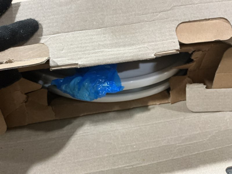 Condition photo showing Good Condition for Kohler K-20110-0 Brevia Elongated Toilet Seat with Grip-Tight Bumpers, Quiet-Close Seat, Quick-Attach Hardware, White