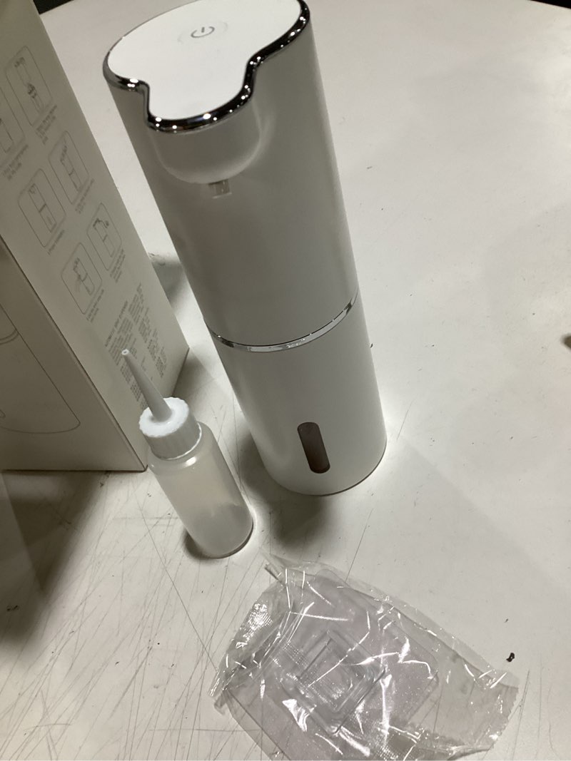 Condition photo showing Good Condition for laopao soap dispenser, automatic foaming hand soap dispenser touchless rechargeable bathroom countertop soap pump for kids xmas gift 300ml white