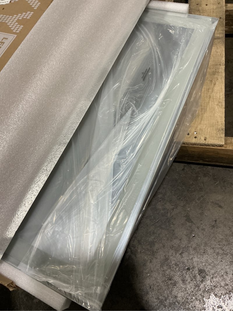 Condition photo showing As Is for 24"x 32" LED Mirror for Bathroom, Front and Backlit Controlled Separately LED Wall Vanity Mirror, LED Vanity Mirror with Lights, Stepless Dimmable, Anti Fog, Tempered Glass, Memory (UL ETL) 32"L x 24"W