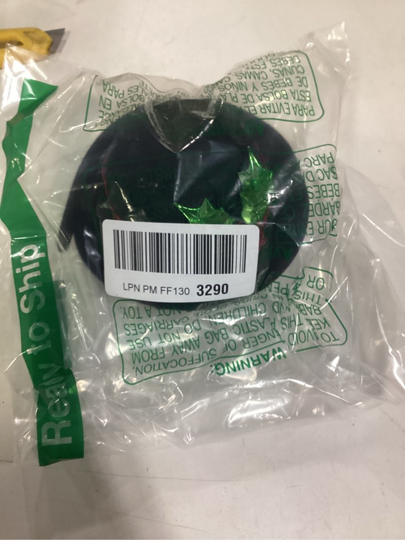 Condition photo showing New/Like New for Christmas Snowman Headband Xmas Top Hat Headbans Black Mini Top Hat Plaid Band Mistletoe Costume Head Accessories Black1 One Size