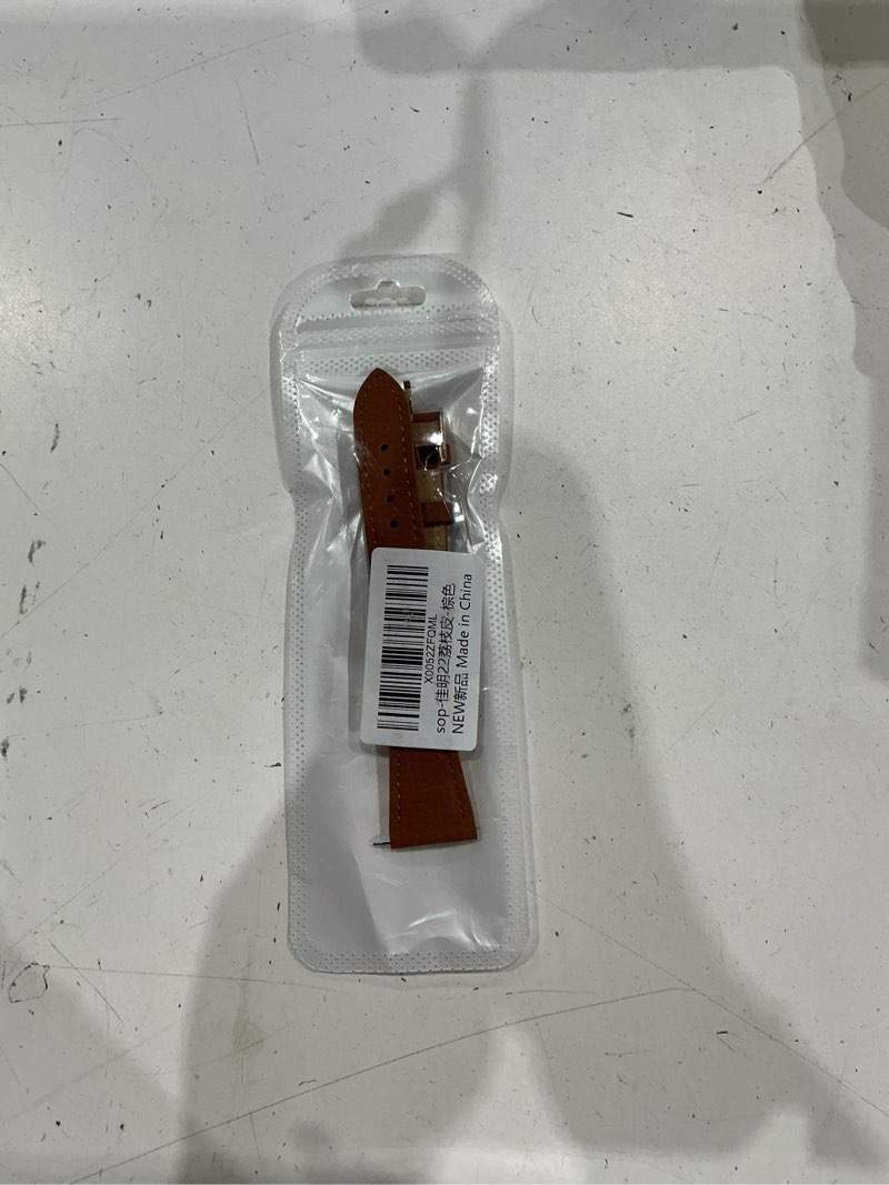 Condition photo showing Good Condition for slim leather 22mm band compatible with garmin venu 3 watch bands/venu 4 45mm/venu 2, lychee grain thin soft narrow bracelet straps for forerunner 265/255/vivoactive 4 wristband replacement women brown