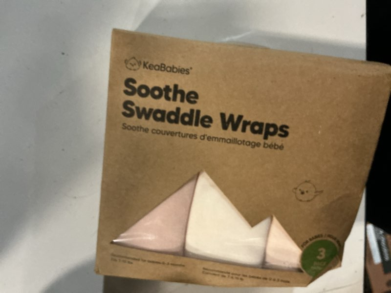 Condition photo showing New/Like New for 3-pack organic baby swaddle sleep sacks - swaddles for newborns, infant 0-3 months, baby girls, boys, soft & snug newborn sleep sack, nursery swaddling blankets (angelic, os) one size (0-3 months) angelic