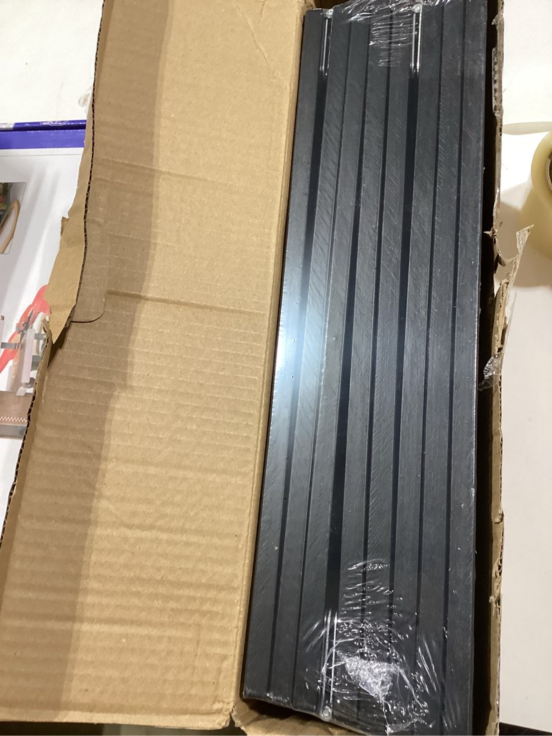 Condition photo showing New/Like New for Bamboo Shoe Rack for Closet, Stackable 3 Tier Longer Shoe Organizer Shelf Holder Storage 12-15 Pairs for Entryway Door Hallway Bedroom Garage Space Saving Foldable Black 3-tier-long/32.5*10.5*17in