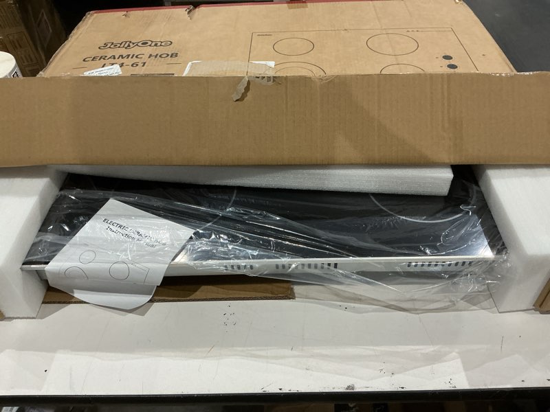 Condition photo showing Good Condition for 4 burners electric cooktop 30 inch, 6700w knob control electric stove top burner hot plate, 220v-240v bulit-in ceramic radiant stove with multi-ring control, hardwire (no plug)