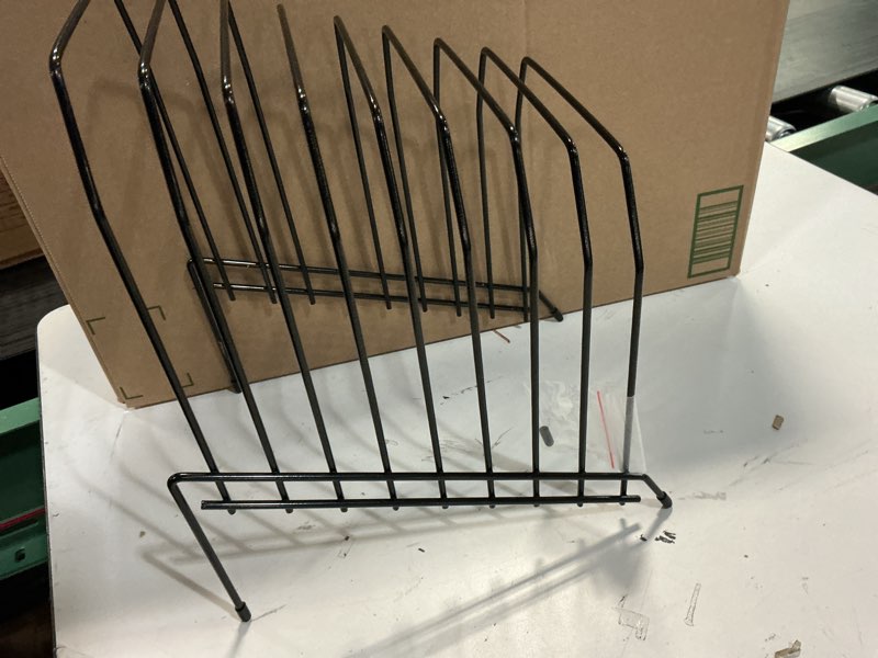 Condition photo showing Good Condition for officemate large incline 8 compartment wire caddy, black, 8.5 x 10.375 x 12.625 inches pack of 1
