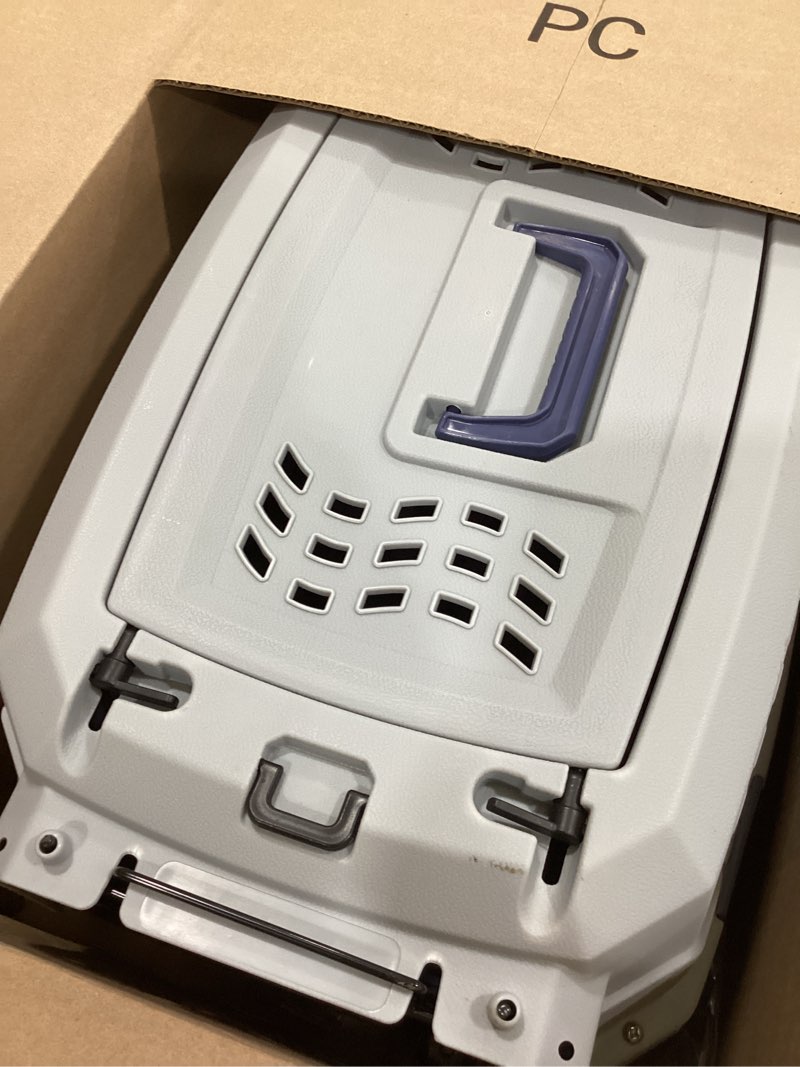 Condition photo showing Good Condition for amazon basics 2-door top-load hard-sided dogs, cats pet travel carrier, gray & blue, 22.8"l x 15.0"w x 13.0"h gray & blue 22.8"l x 15.0"w x 13.0"h