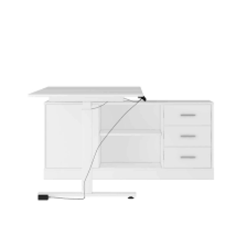 fufu&gaga 63-in white modern/contemporary executive 
