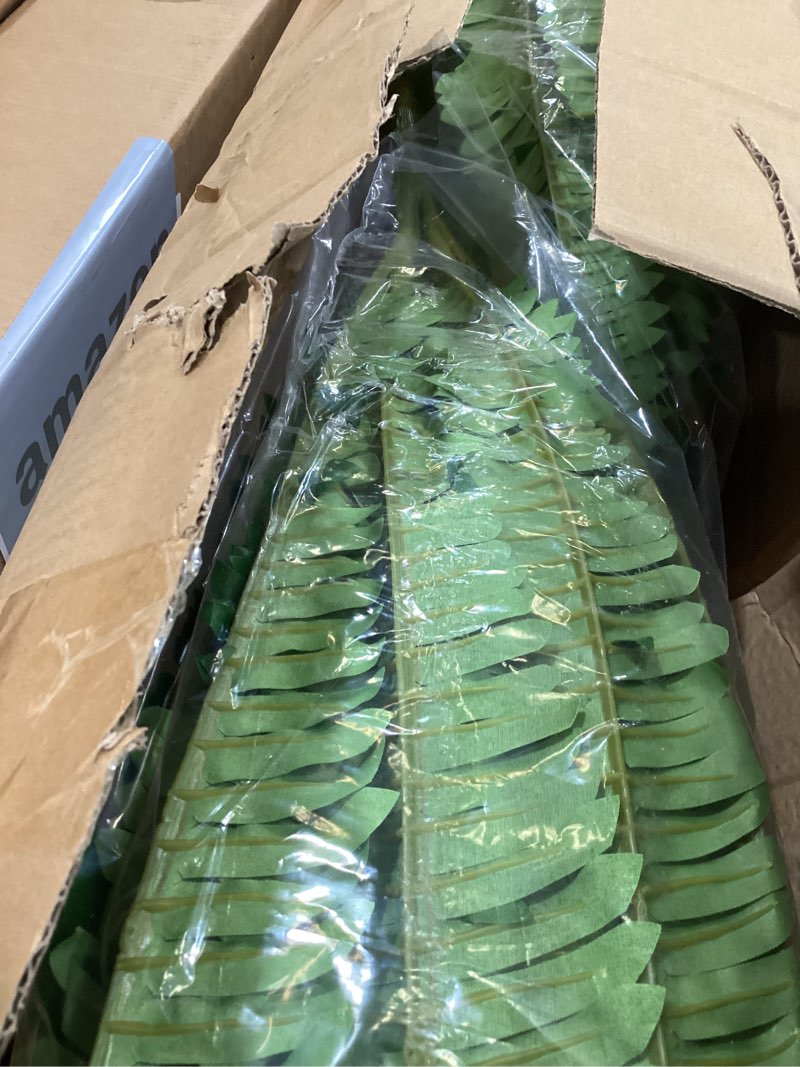 Condition photo showing Good Condition for dkaltm artificial boston fern bush- set of 2 large artificial ferns for outdoors, 45inch large faux ferns, suitable for office & living room decor, 55branches for each bouquet 2 pcs 45"- 55 leaves
