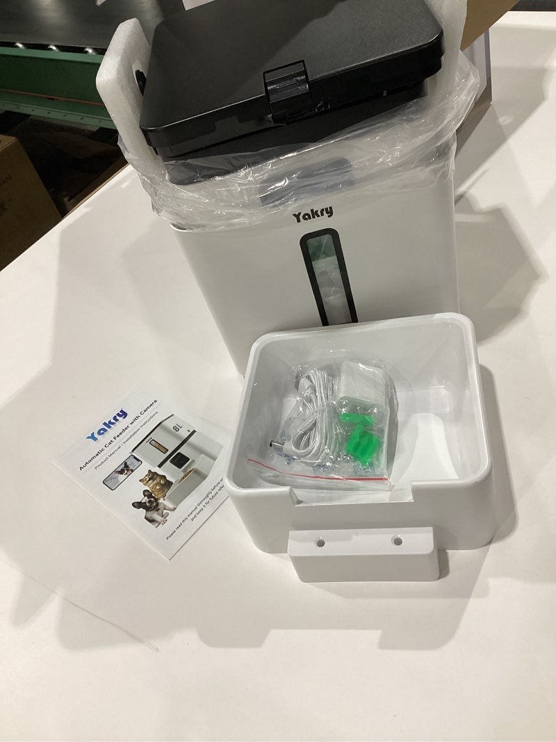 Condition photo showing Good Condition for Automatic Dog Feeder with Camera WiFi: 33 Cups 5G App Control Easy Setup Cat Food Dispenser - HD 1080P Video Recording Timed Pet Feeder for Cat Dog Small-Pet 8L for Small & Medium Dogs