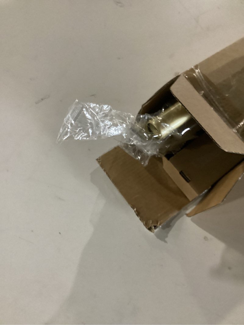 Condition photo showing New/Like New for Curtain Rods for Windows 48 to 84 Inch(4-7 Feet), 1" Diameter Gold Drapery Rods with Square Finials, Size:36-88 Inch, Gold 36"-88"|1 Pack Gold