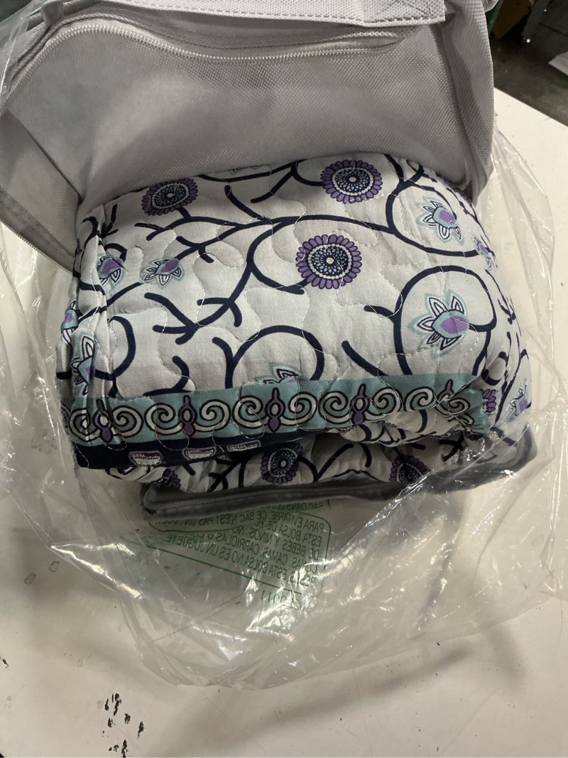 Condition photo showing Good Condition for boho quilt set king size - reversible summer bohemian quilt bedding set, 3 pieces colorful lightweight microfiber bedspread purple elephant paisley circle coverlet set with pillow shams for hot day purple elephant king 102*90