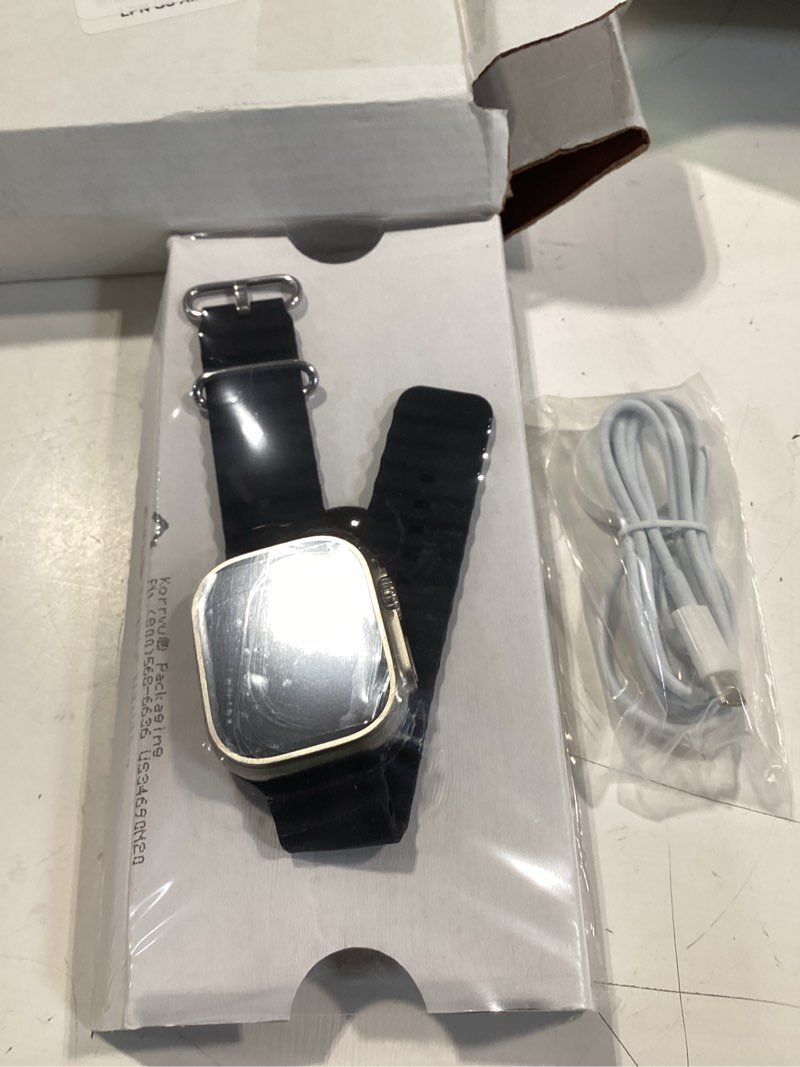 Condition photo showing Good Condition for apple watch ultra [gps + cellular 49mm] titanium case with midnight ocean band, one size (renewed) ocean band one size (fits 130-200mm wrists) midnight ocean band