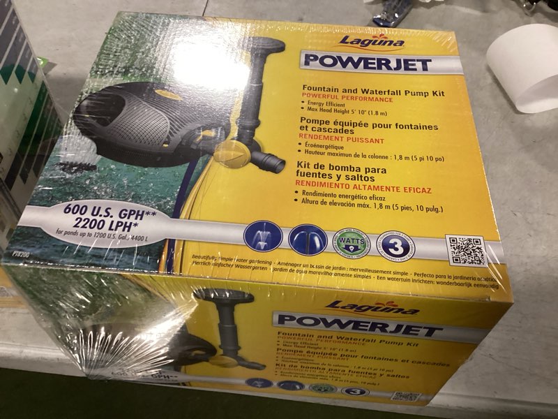 Condition photo showing New/Like New for Laguna PowerJet 600 Fountain/Waterfall Pump Kit - Ponds Up to 1200 Gallons