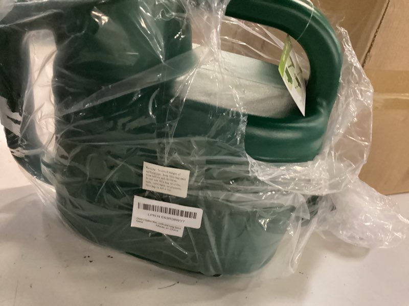 Condition photo showing Good Condition for 2 gallon watering can, garden watering can outdoor, plant water can with removable long spout and stainless steel sprinkler head, large plastic outdoor watering cans for gardening flower plants alpine green 2 gallon