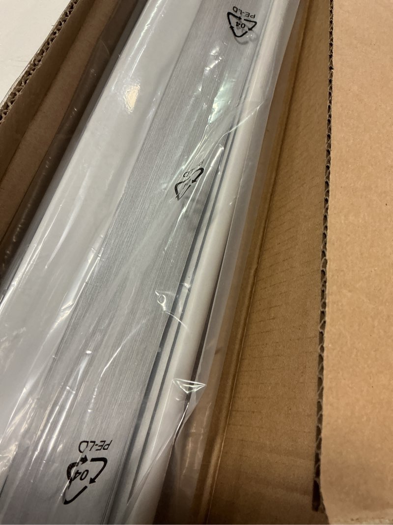 Condition photo showing Good Condition for LazBlinds Cordless Cellular Shades, No Tools No Drill Blackout Honeycomb Shades Pleated Blinds for Windows, 36\" W x 64\" H, Silver White Blackout-silver White 36'' W x 64'' H