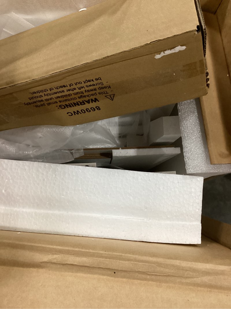 Condition photo showing Good Condition for huuger 23.6 inch night stand with charger station and usb-c port, 3 drawer nightstand, larger wider bedside table, modern side end table, for bedroom, white nightstand white 1