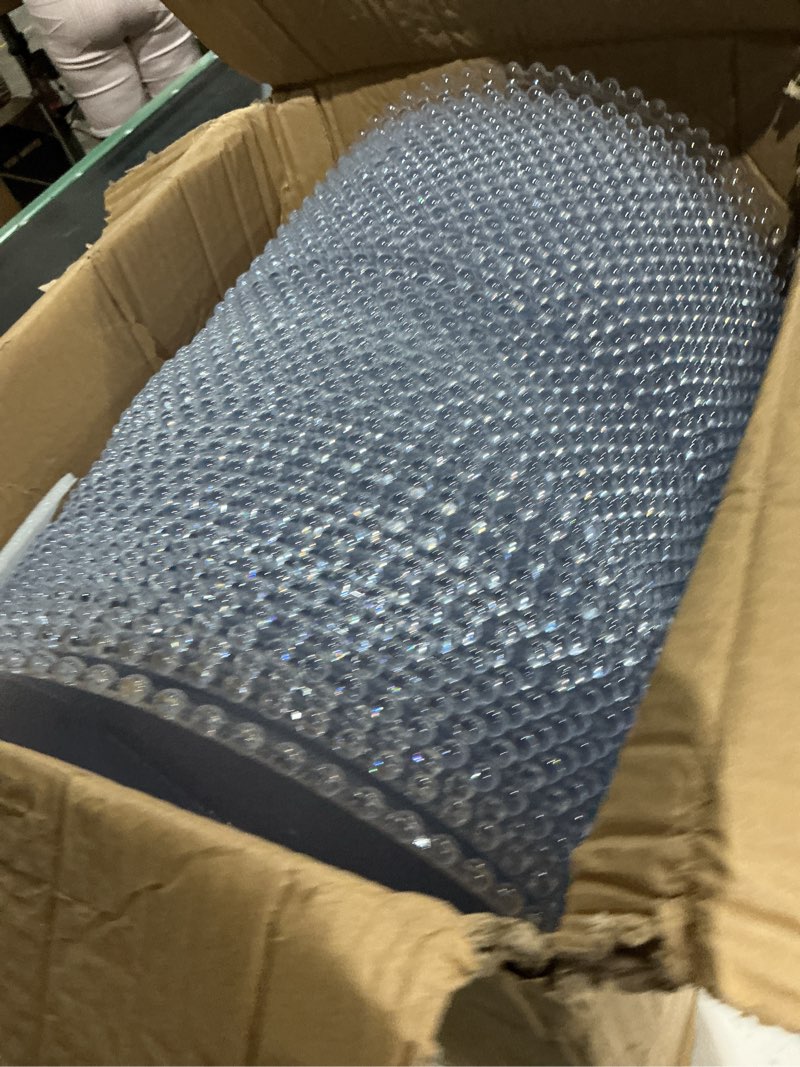 Condition photo showing Good Condition for set of 50round acrylic hobnail trim party cookie trays appetizer wedding clear