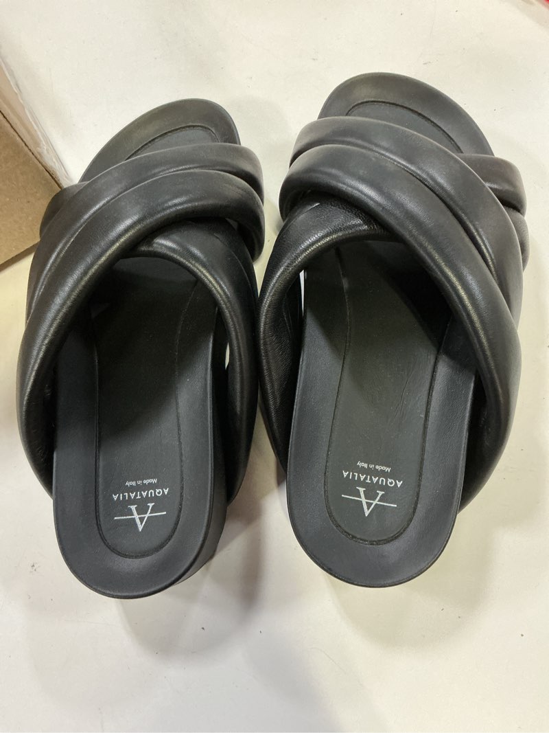 Condition photo showing New/Like New for Aquatalia womens Talya 10 Black