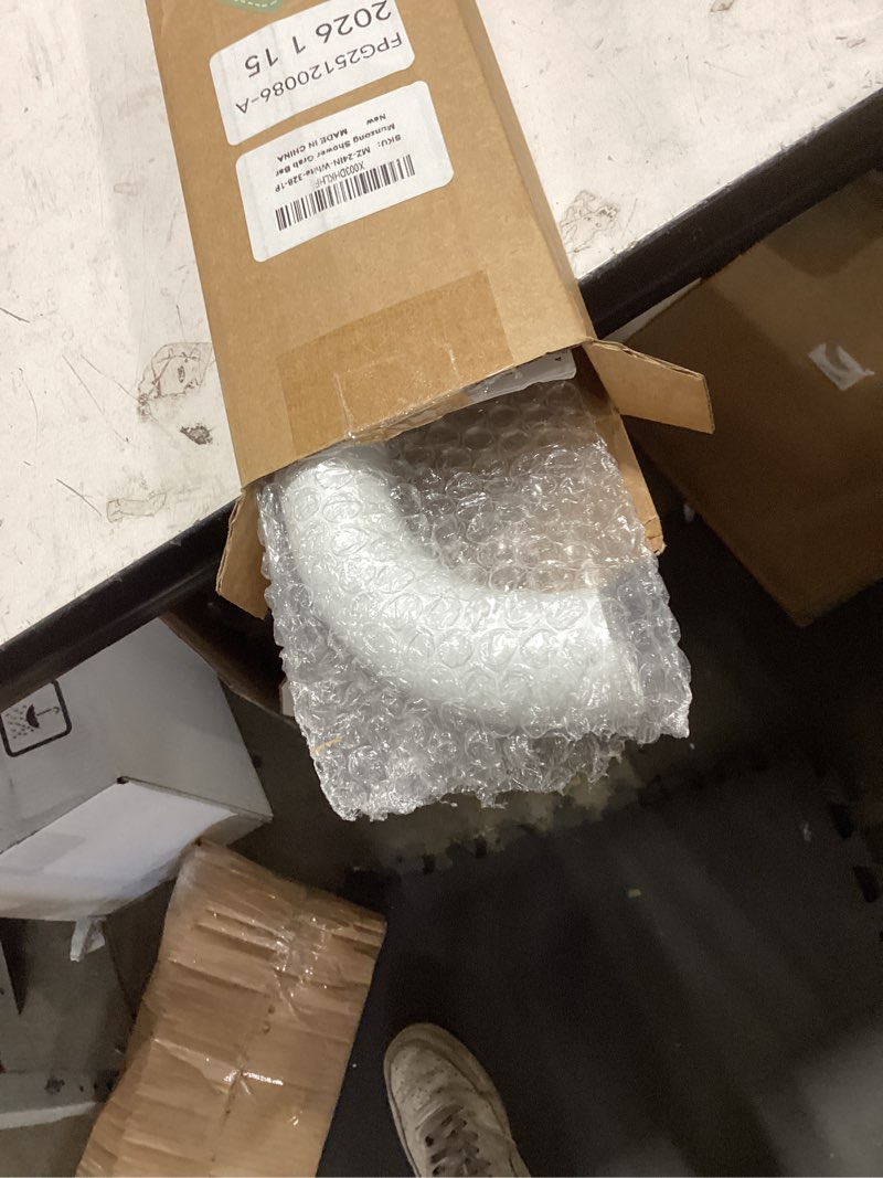 Condition photo showing Good Condition for 24 inch anti slip shower grab bar oil rubbed white 1.25" diameter,munzong bathroom grab bar, knurled bathroom balance bar,safety hand rail support handicap elderly senior assist bath handle 24 inch white