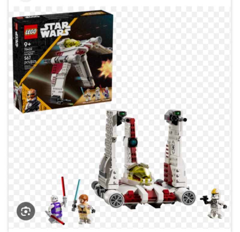 LEGO Star Wars: The Clone Wars V-19 Torrent Starfighter Building Toy - Pretend Play Set for Boys & G