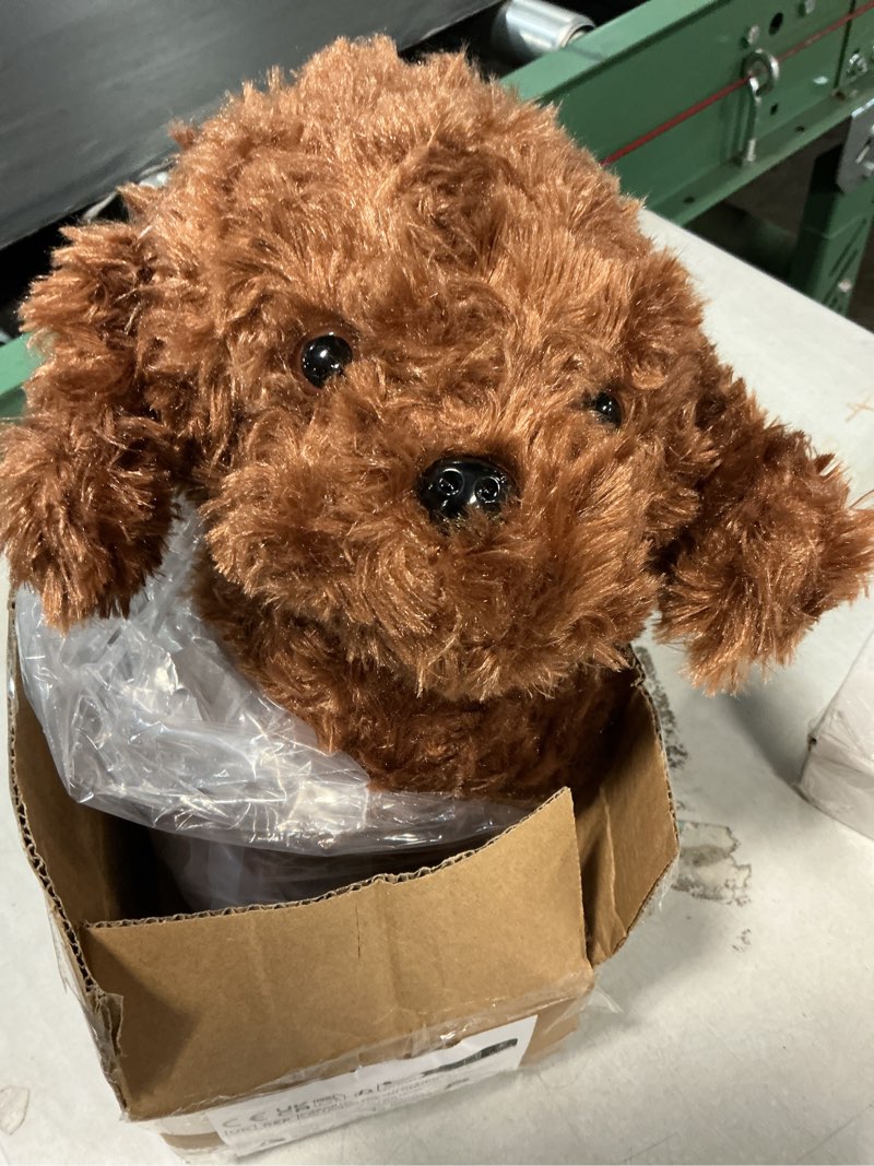 Condition photo showing Good Condition for weigedu adorable labradoodle plush toy fluffy red brown poodle stuffed animal dog puppy, 12.6" - perfect for kids, babies, birthday, nursery