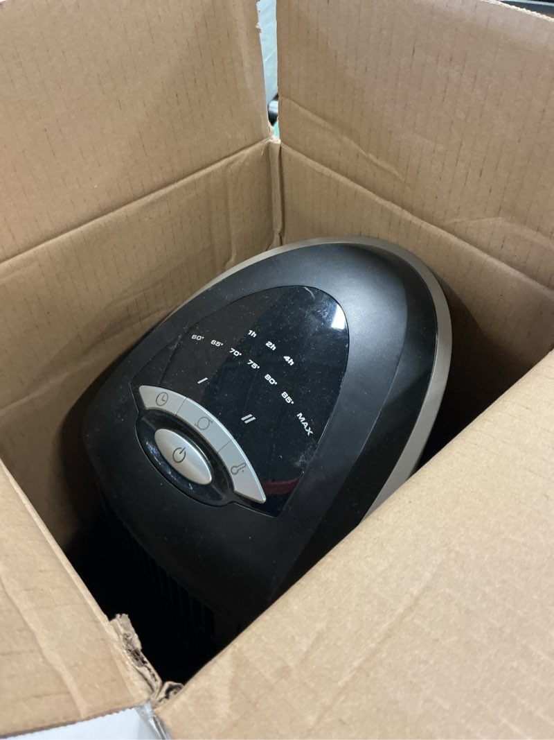 Condition photo showing Good Condition for Lasko - Portable Ceramic Tower Space Heater with Remote Control - Black/Silver