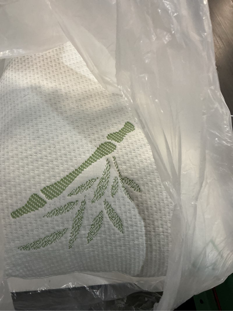 Condition photo showing As Is for Shredded Memory Foam Pillows Set of 1, Cooling Zippered Breathable Memory Foam Bed Pillow for Sleeping 1 Pack, Queen Size Firm Pillow Gel for Neck Support, Hotel Quality Rest Pillow 20" x 30" Queen Queen(Pack of 1)